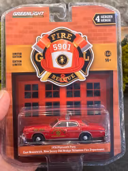 Skala 1/64 76' Plymouth Fury East Brunswick NJOBVFD f Greenlight "Fire & Rescue"