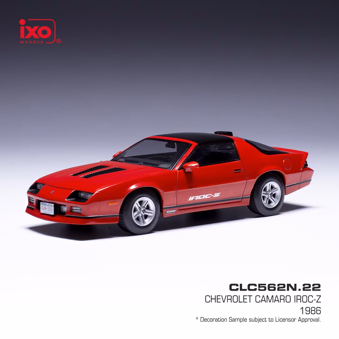 Skala 1/43 - Chevrolet Camaro Iroc-Z 1986' Red fr IXO Models