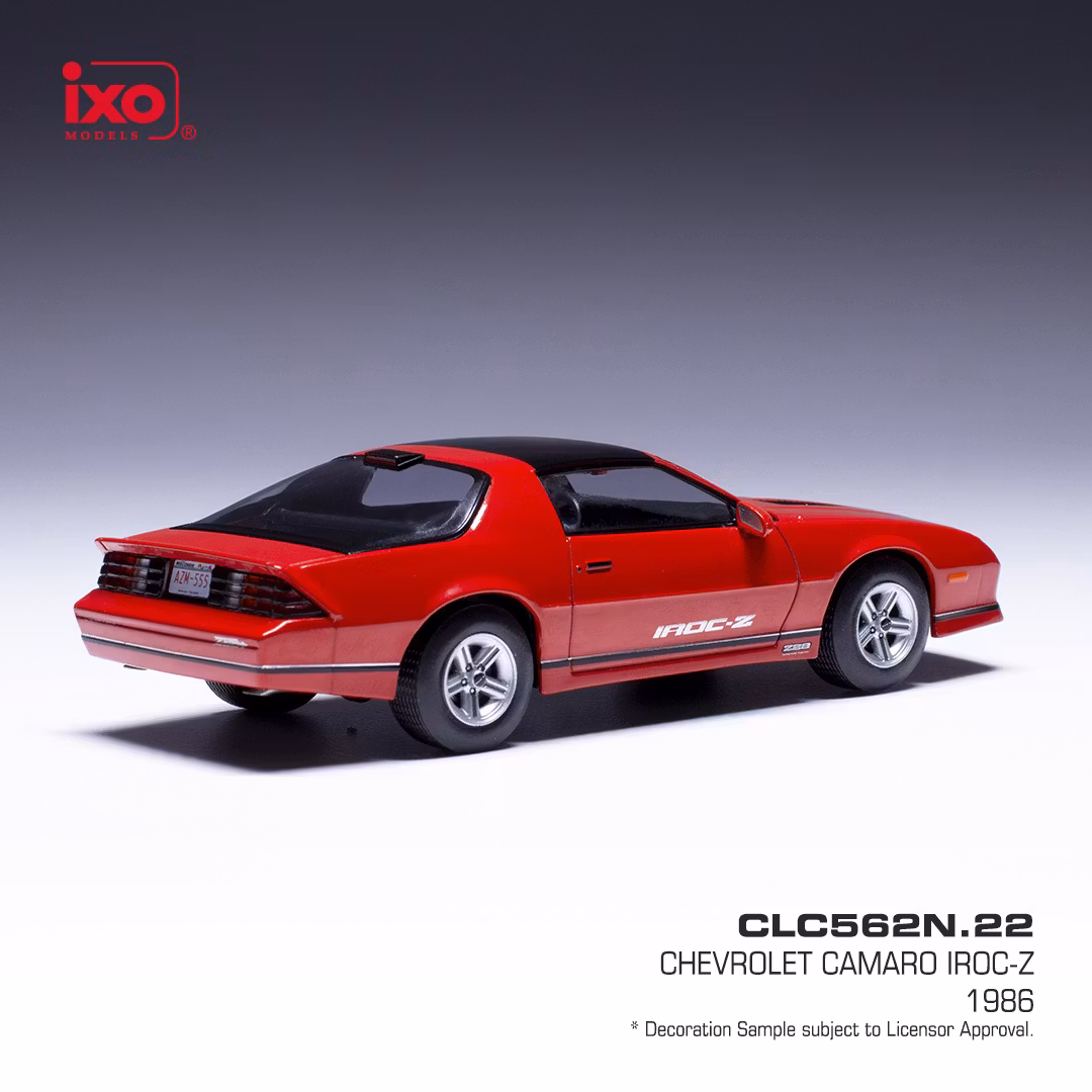 Skala 1/43 - Chevrolet Camaro Iroc-Z 1986' Red fr IXO Models