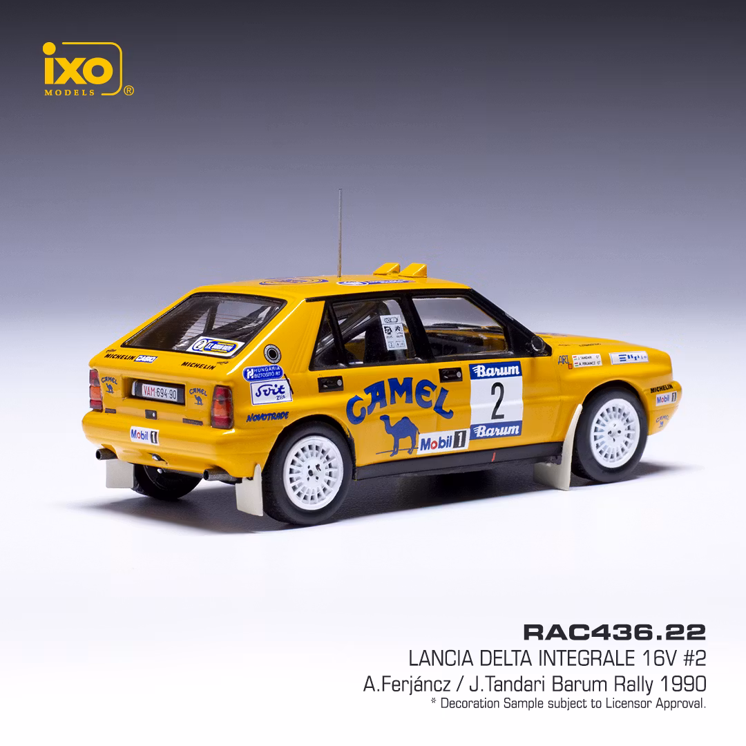 Skala 1/43 Lancia Delta Integrale 16V #2 Barum Rallye 90' fr IXO Models