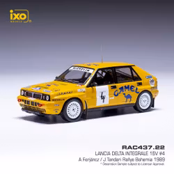 Skala 1/43 Lancia Delta Integrale 16V #4 Rallye Bohemia 89' fr IXO Models