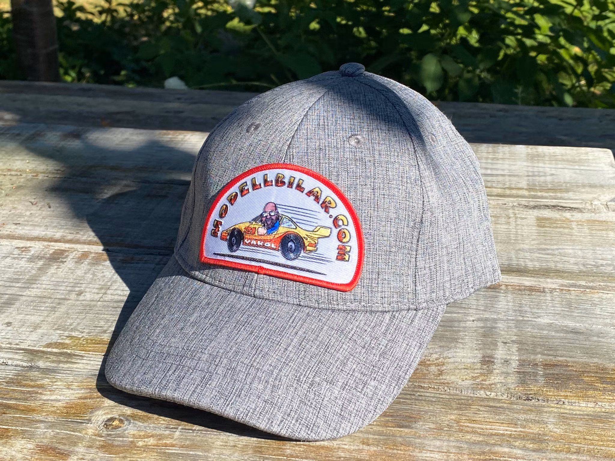 Merchandise: Grå-melerad keps / Grå cap, Onesize "Modellbilar.com"