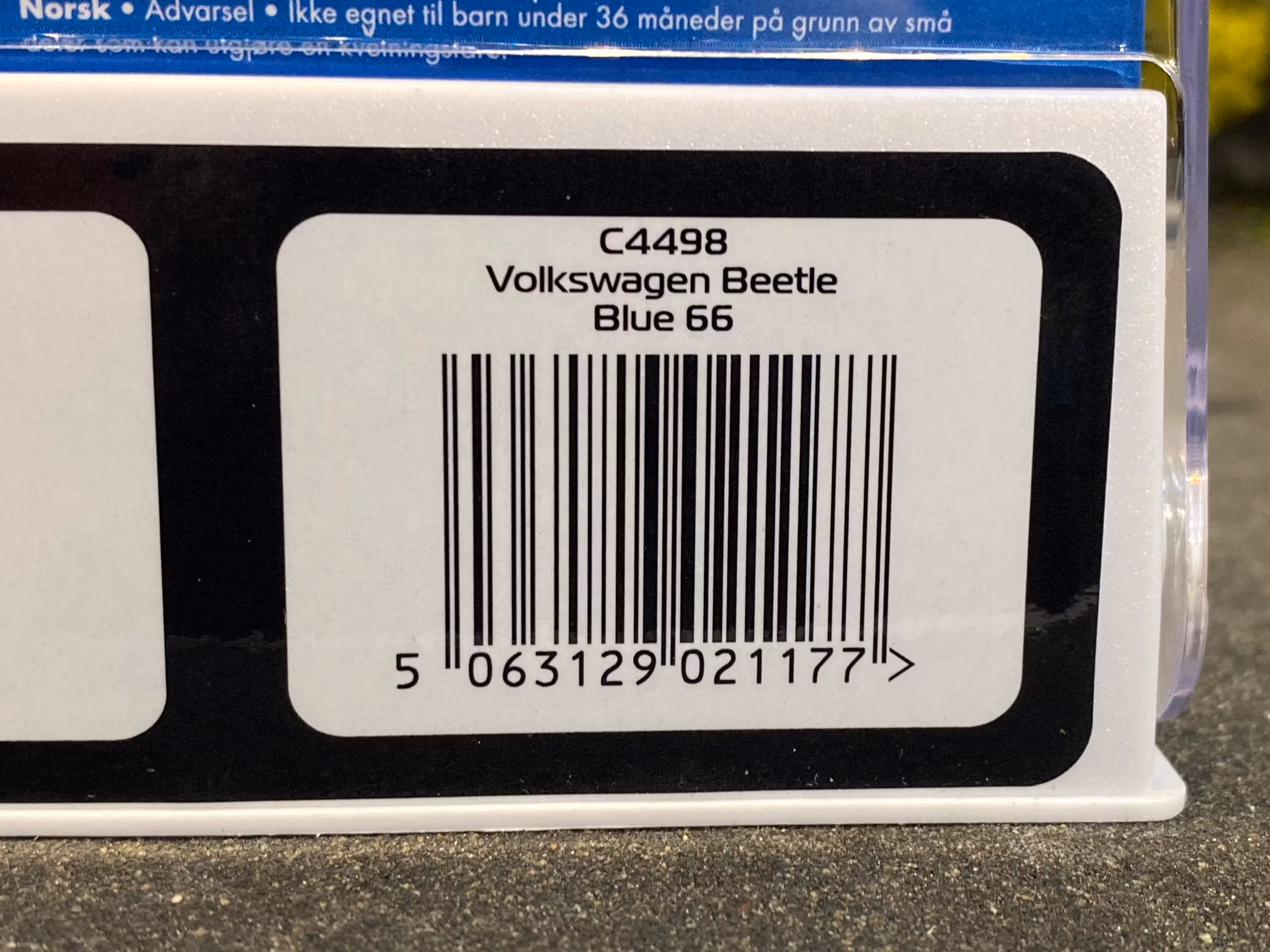 Skala 1/32 An. Scalextric Slot Car: C4498 Volkswagen Beetle - Blue 66