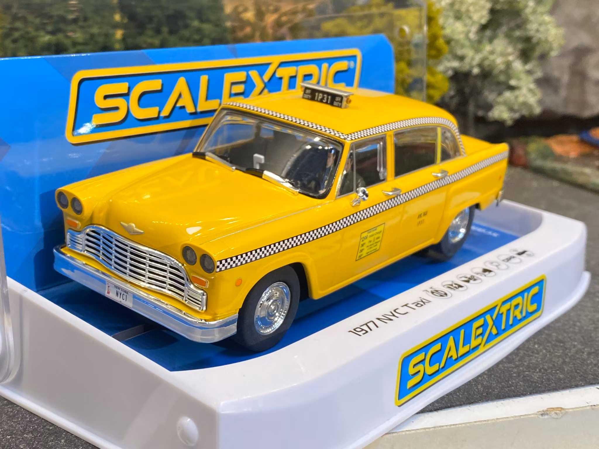 Skala 1/32 An. Scalextric Slot Car: C4432 1977 Checker NYC Taxi