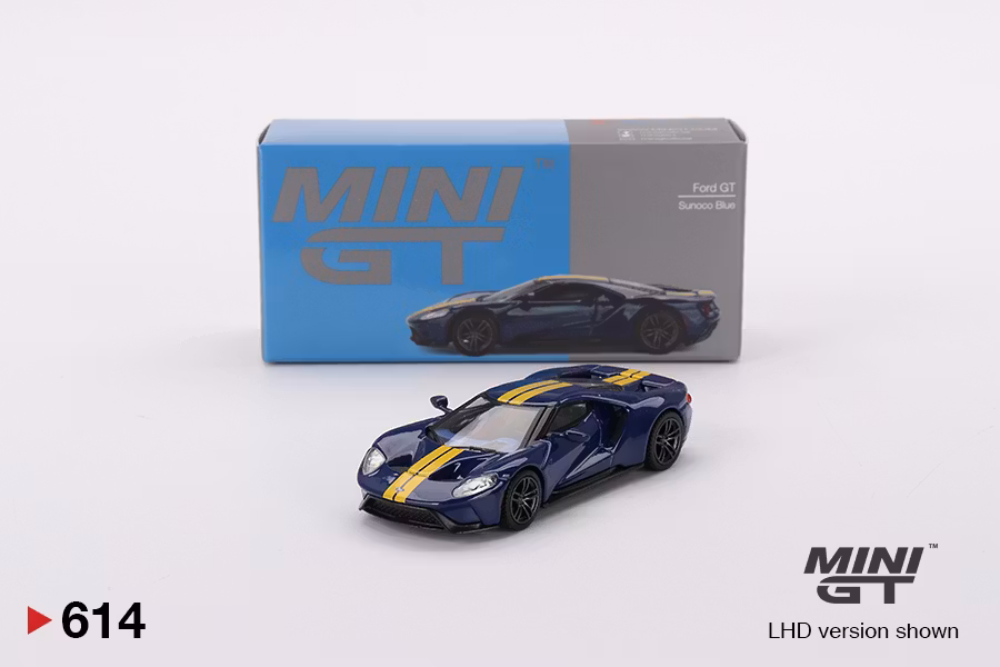 Skala 1/64 - Ford GT Sunoco Blue fr MINI GT (614)