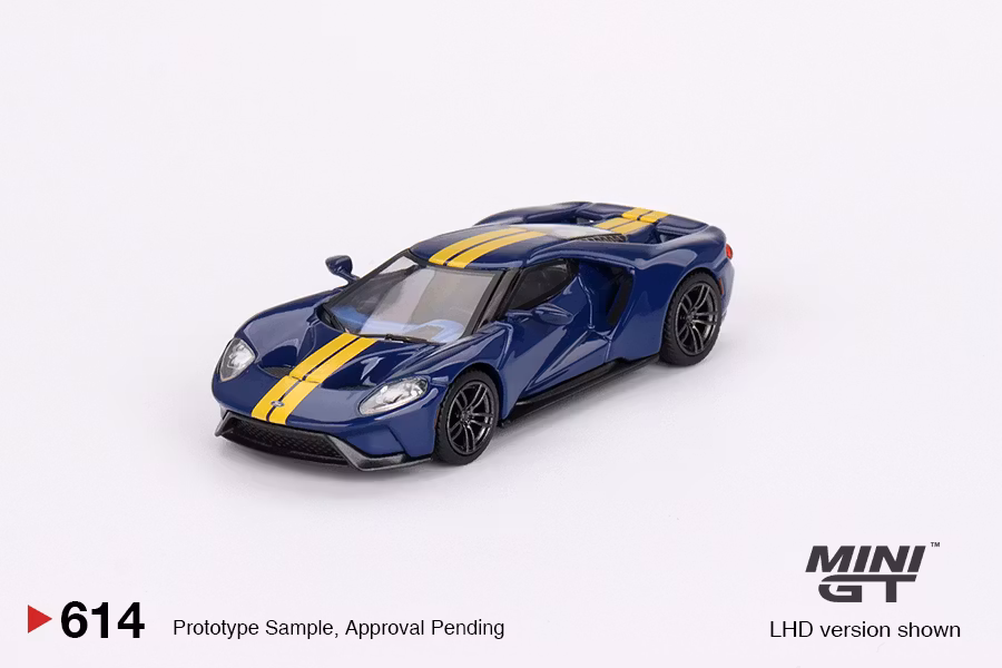 Skala 1/64 - Ford GT Sunoco Blue fr MINI GT (614)