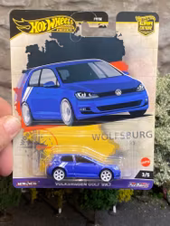 Skala 1/64 Hot Wheels Premium, Car Culture, Volkswagen Golf Mk7