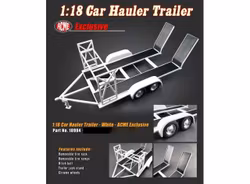Skala 1/18 Biltransport, Tandem car trailer, black/silver, fr Acme