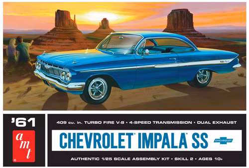 Skala 1/25 61' Chevrolet Impala SS fr AMT