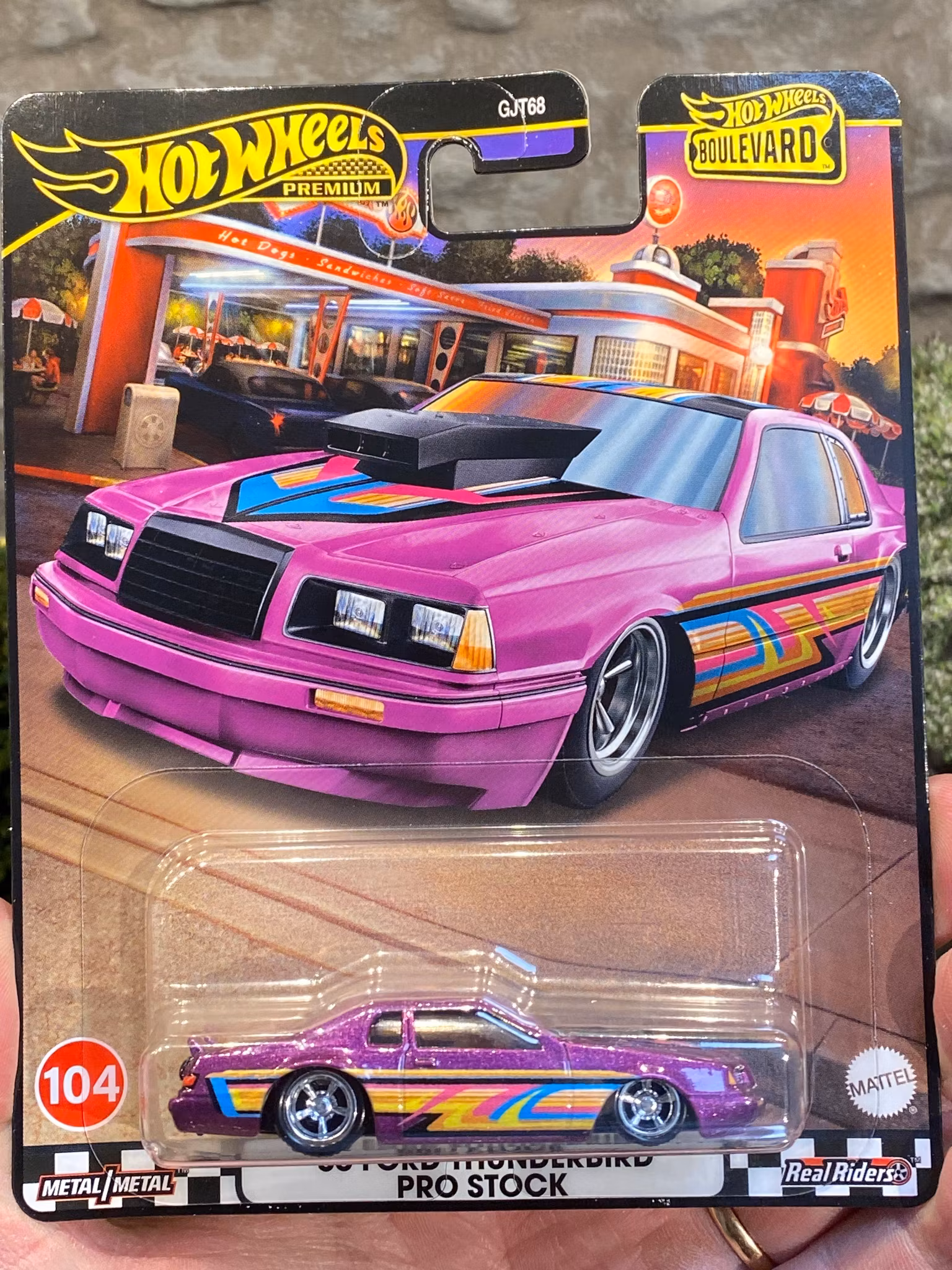 Skala 1/64 Hot Wheels Premium, Boulevard: 86' Ford Thunderbird Pro Stock