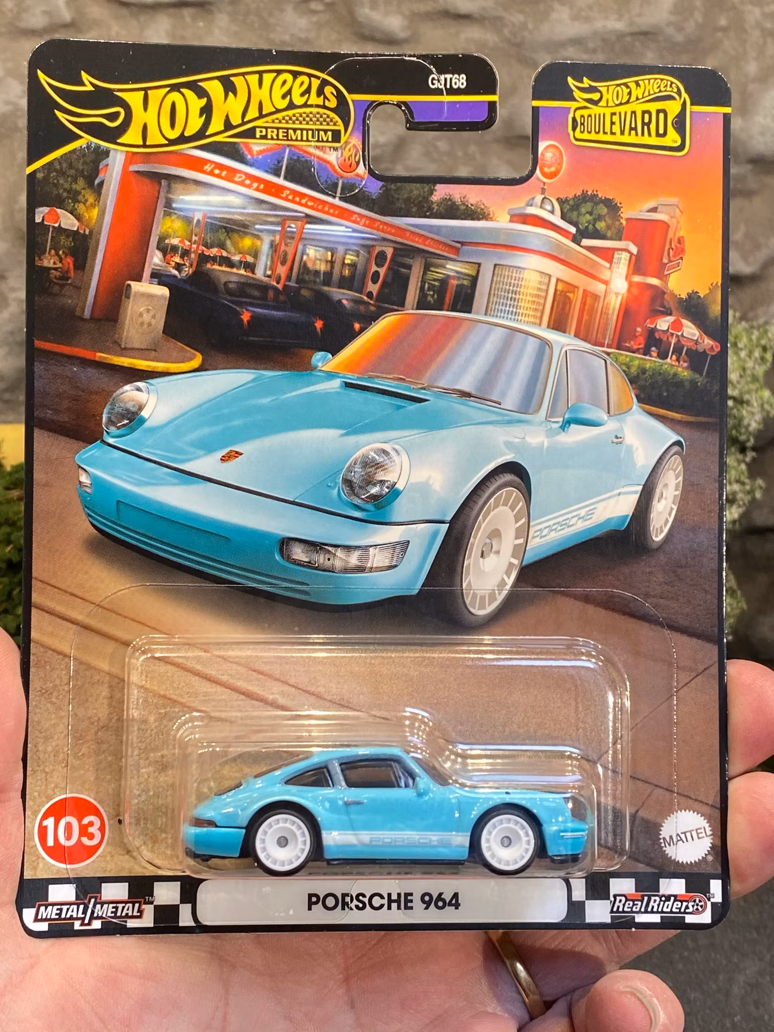 Skala 1/64 Hot Wheels Premium, Boulevard: Porsche 964