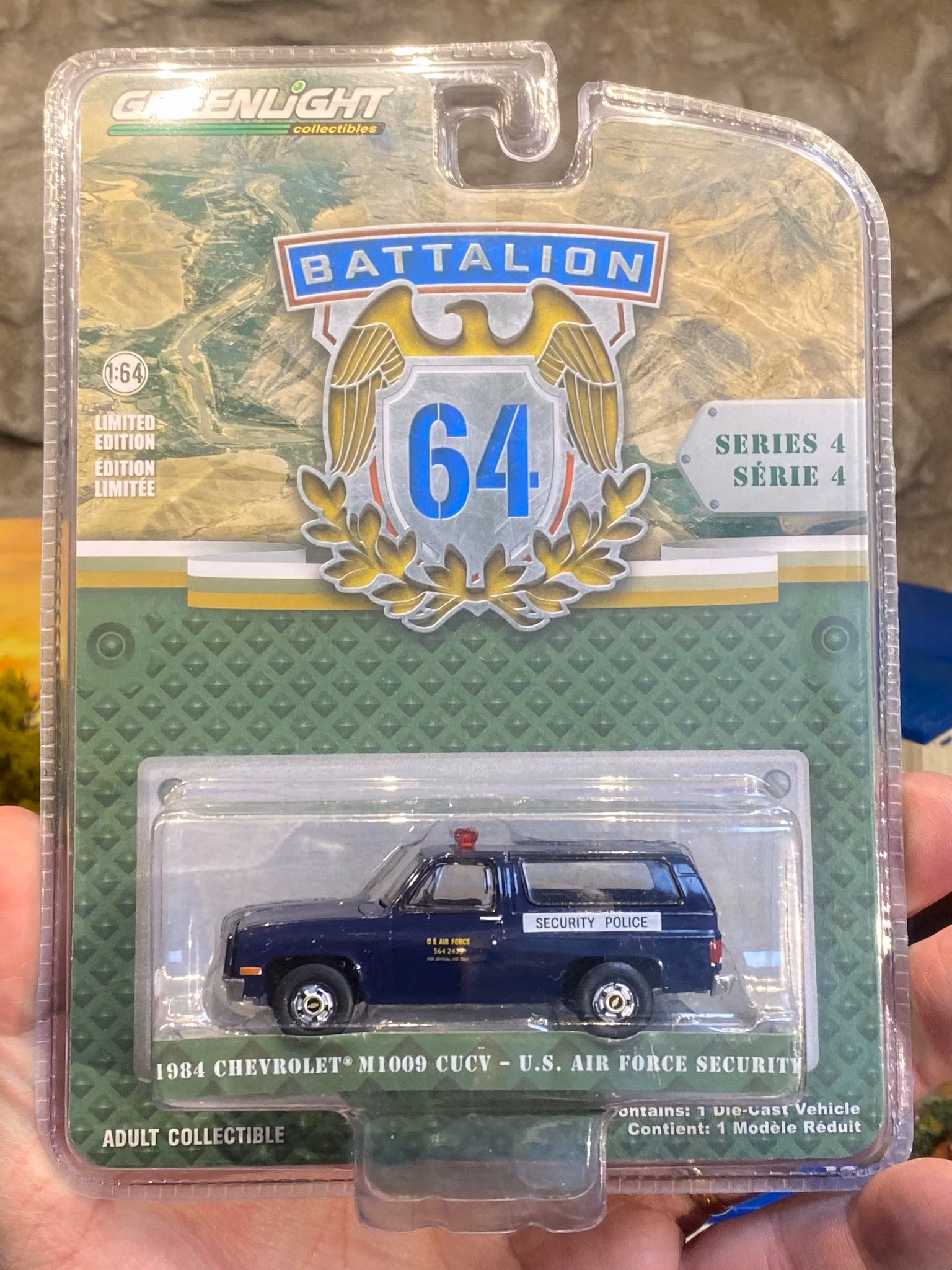 Skala 1/64 "Battalion 64" 84' Chevrolet M1009 CUCV Us Air force fr Greenlight