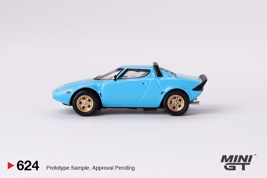 Skala 1/64 Lancia Stratos HF Stradale Azzuro Chiaro fr MINI GT (624)