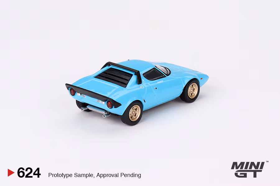 Skala 1/64 Lancia Stratos HF Stradale Azzuro Chiaro fr MINI GT (624)