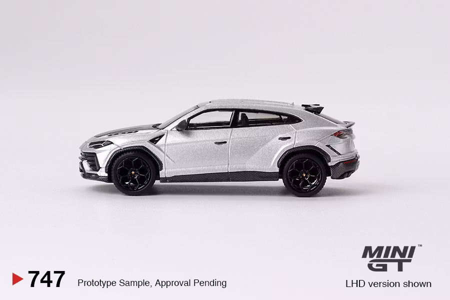 Skala 1/64 Lamborghini Urus Performante Grigio Nimbus fr MINI GT (747)
