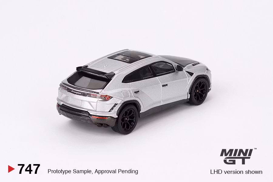 Skala 1/64 Lamborghini Urus Performante Grigio Nimbus fr MINI GT (747)