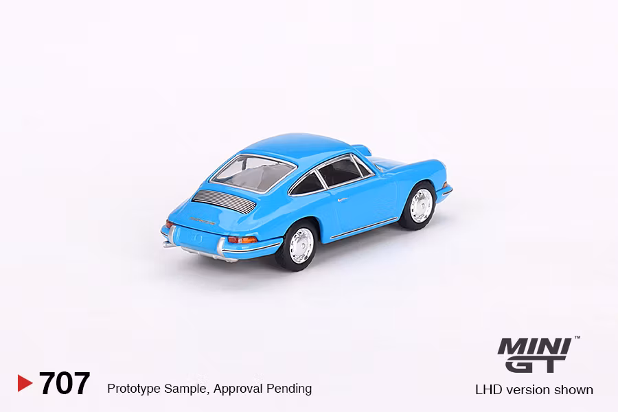 Skala 1/64 Porsche 901 1963 'Quickblau' fr MINI GT (707)