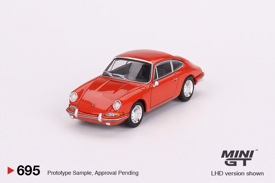Skala 1/64 Porsche 901 1963 Signal Red fr MINI GT (695)