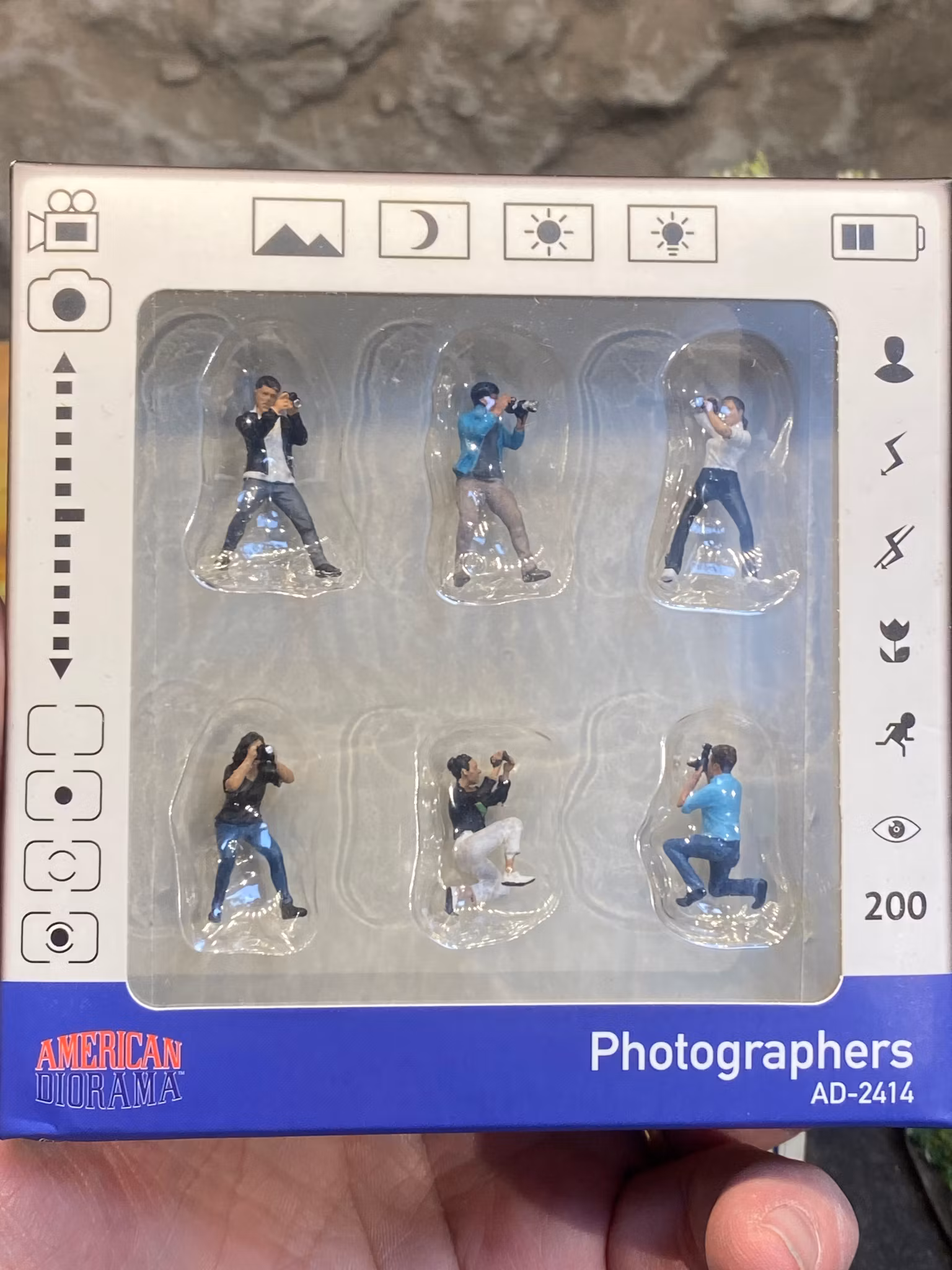 Skala 1/64 - 6 Figures "Photographers" fr American Diorama