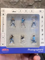 Skala 1/64 - 6 Figures "Photographers" fr American Diorama