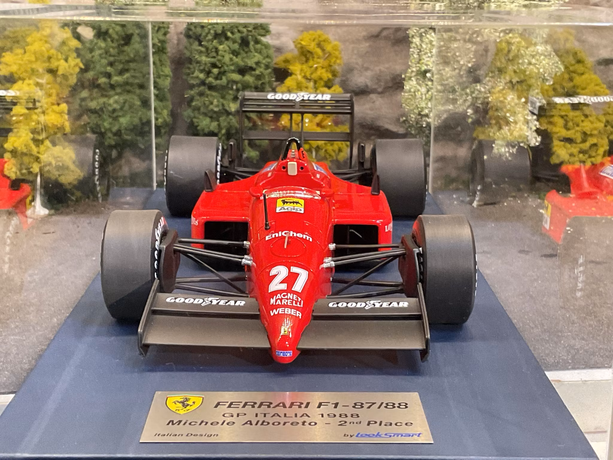 Skala 1/18 Formula 1 Ferrari F1-87/88 GP Italia, Michele Alboreto 2nd place fr Look Smart