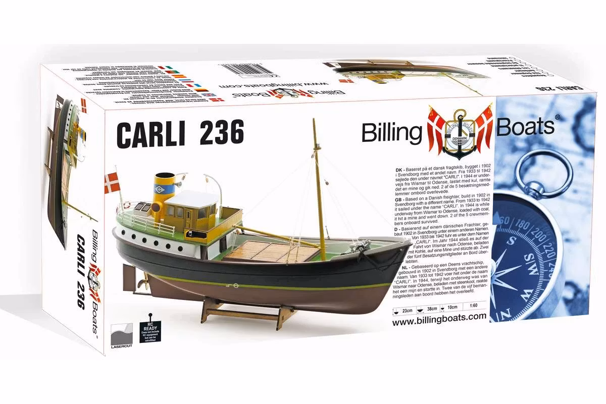 NYHET! Skala 1/60 Building set: CARLI 236 fr Billing Boats