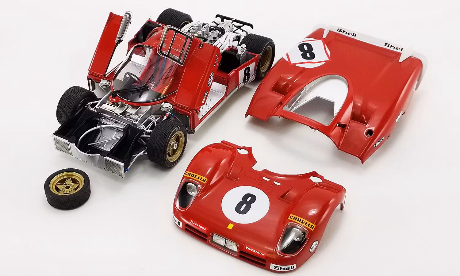 Skala 1/18 Ferrari 512S Longtail #8 "Le Mans" fr Masterpiece Collection