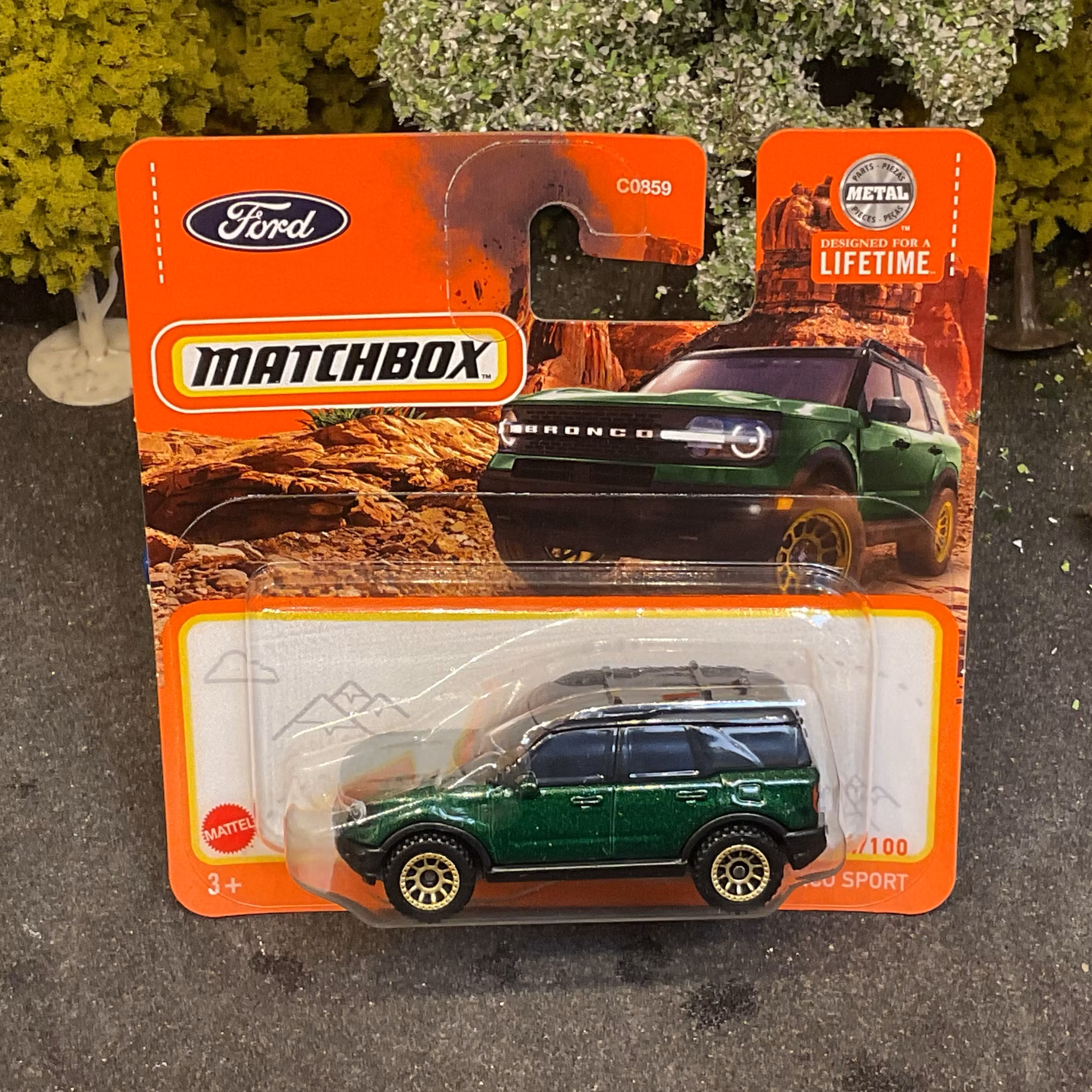 Skala 1/64 Matchbox: Ford Bronco Sport, 2022, Green