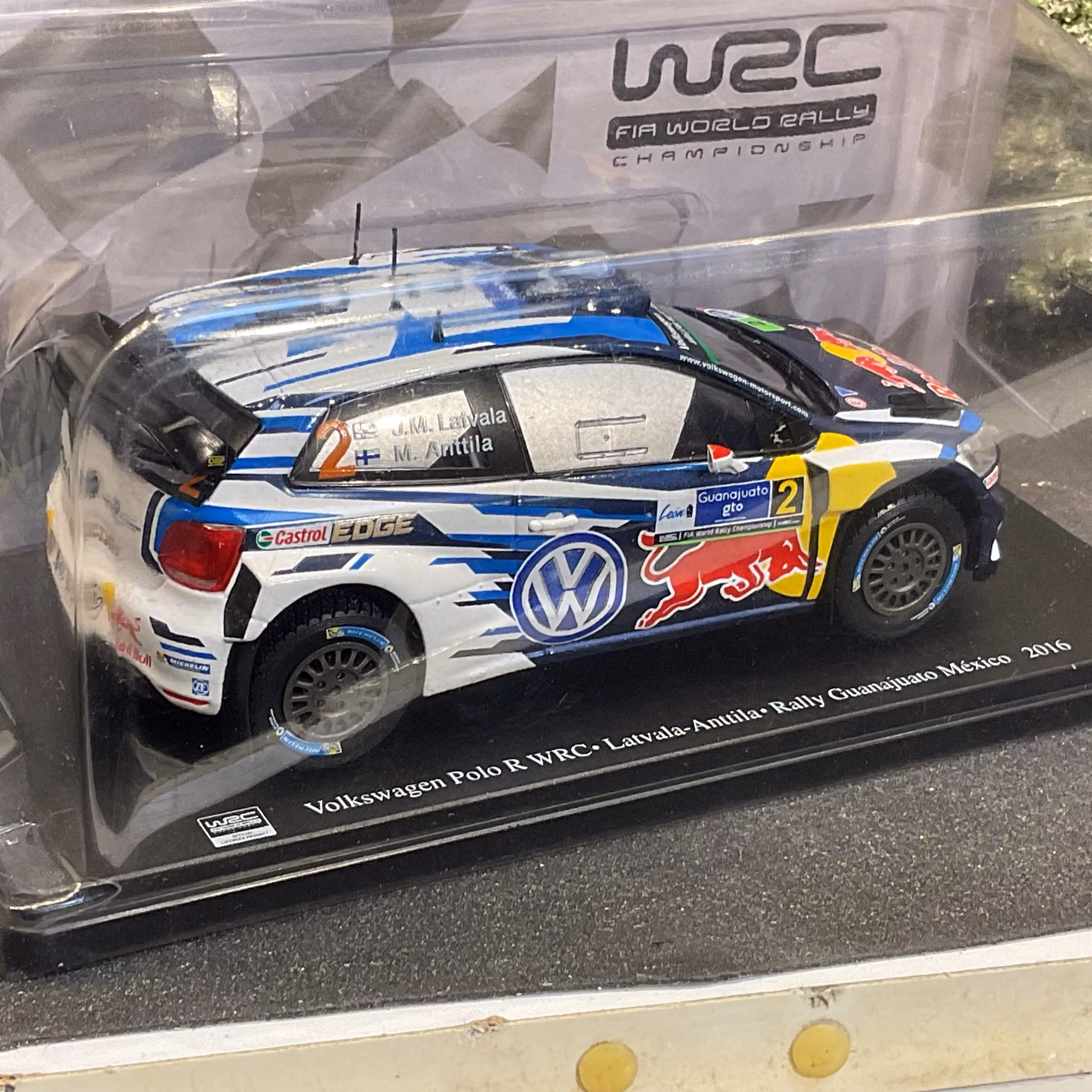 Skala 1/24 2016 Volkswagen Polo R WRC #2 Latvala/Anttila Rally Guanajuato Mexico