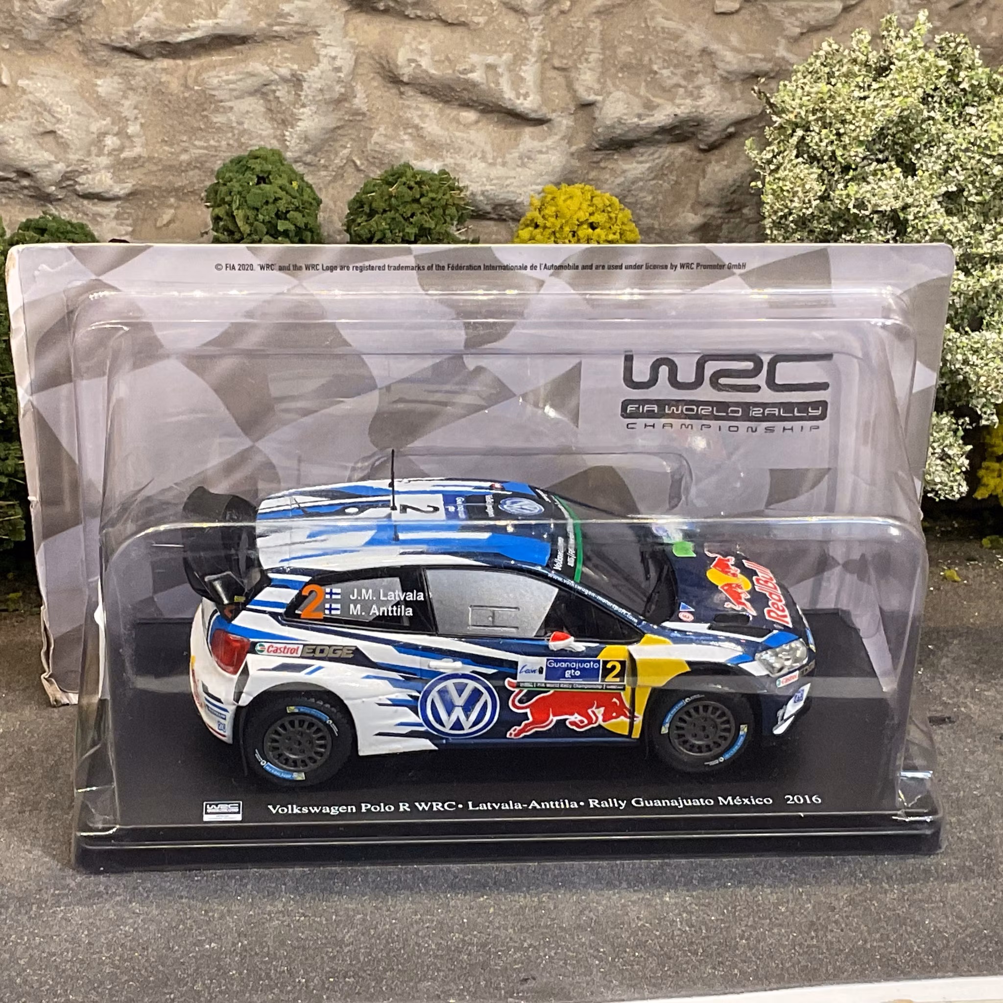 Skala 1/24 2016 Volkswagen Polo R WRC #2 Latvala/Anttila Rally Guanajuato Mexico