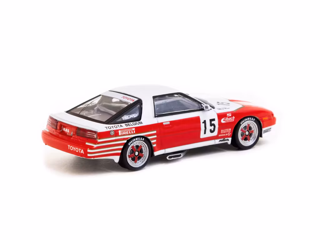 Skala 1/64 Toyota Supra Turbo (MA70) ETCC 1987 #15 fr Tarmac Works - HOBBY64