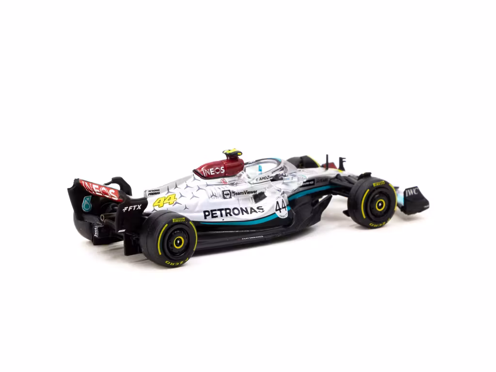 Skala 1/64 Mercedes-AMG F1 W13 E Performance Belgian Grand Prix 2022 Lewis Hamilton #44 fr Tarmac Works/IXO Models