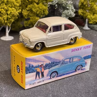 Skala 1/43 Fiat 600 D, Cream white fr Dinky Toys/Norev/De Agostini