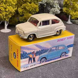 Skala 1/43 Fiat 600 D, Cream white fr Dinky Toys/Norev/De Agostini