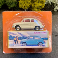 Skala 1/43 Fiat 600 D, Cream white fr Dinky Toys/Norev/De Agostini