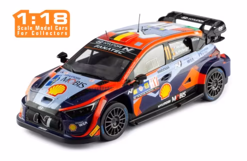 Scale 1/18 HYUNDAI i20 N Rally1 #11 T.Neuville - M.Wydaeghe Winner Central European Rally 2023 fr IXO Models