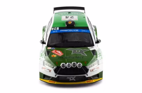 Scale 1/18 ŠKODA FABIA Rally2 (2023) #23 O.Solberg - E.Edmondson Rallye Monte-Carlo 2023 fr IXO Models