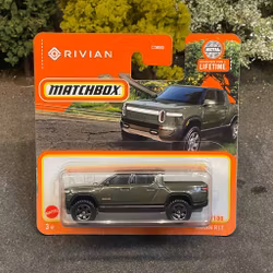 Skala 1/64 MATCHBOX "Lifetime" -  Rivian R1T, Olive green