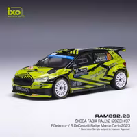 Skala 1/43 Skoda Fabia Rally2 #37 Monte Carlo 2023 fr IXO Models (RAM892.22)