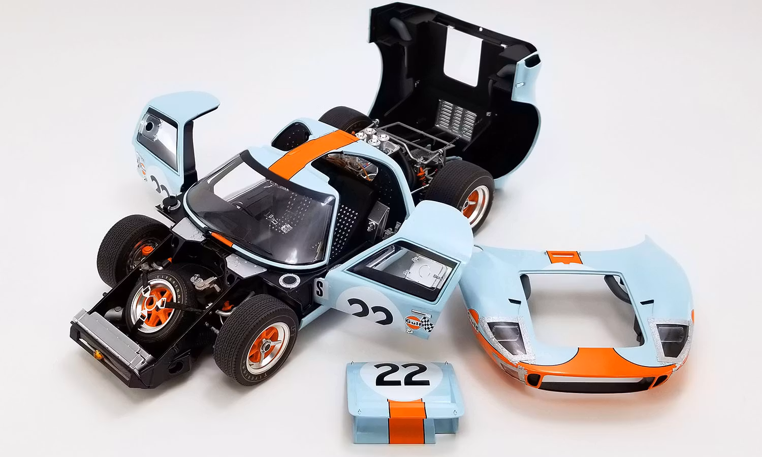 Skala 1/12 #22 1969 Ford GT40 MKI - 1969 Sebring 12 Hours Champion fr Acme Masterpiece Collection