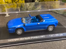Skala 1/43 Lamborghini Jalpa Spider Prototipo 1987, blue fr WhiteBox 1 of 1000 ex