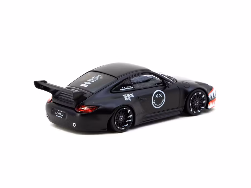 Skala 1/64 Old & New 997 (Porsche 911), Black Matte fr Tarmac Works -  Hobby64