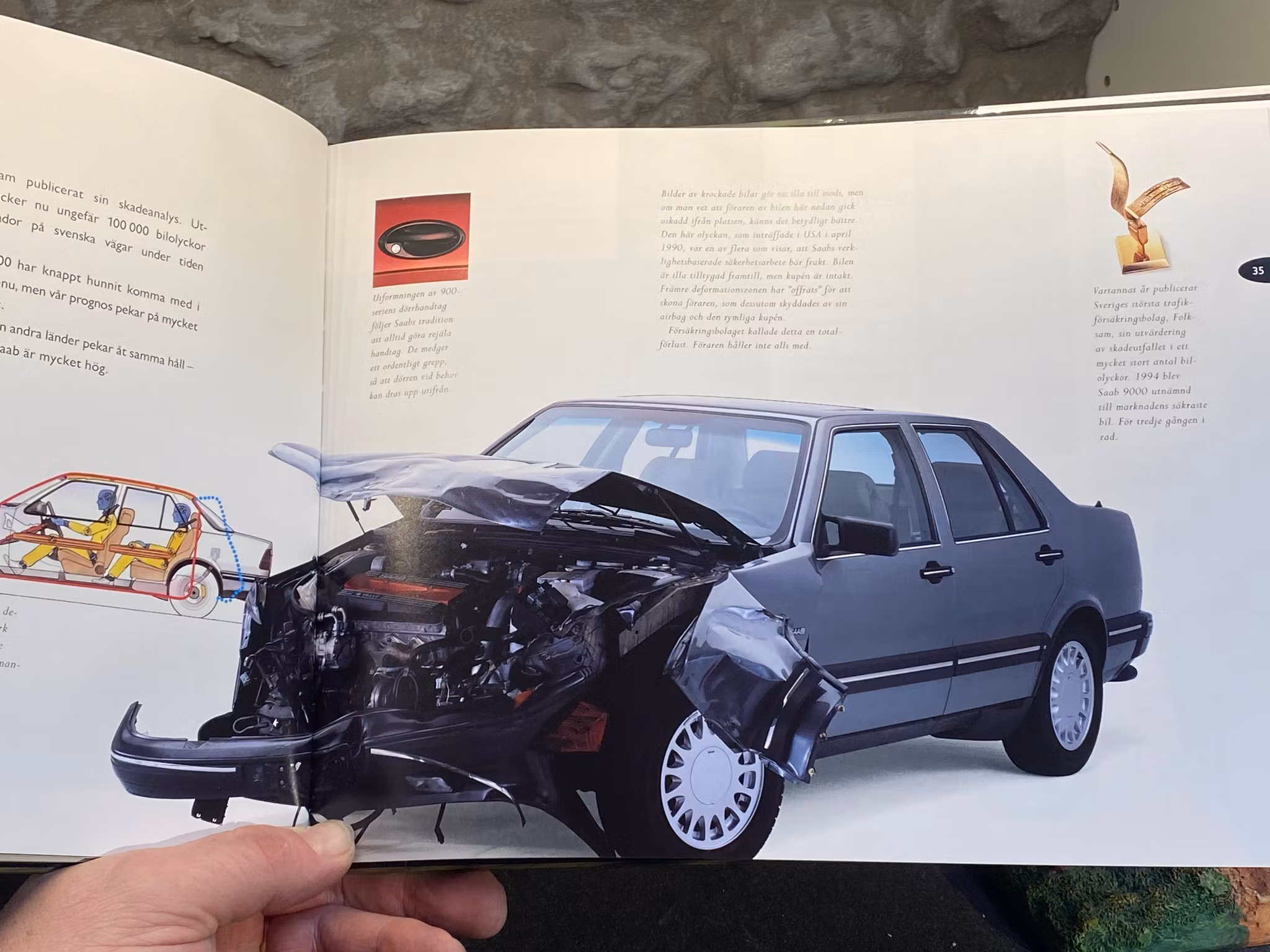 Form & Funktion - Vår syn på konsten att bygga bilar - SAAB, i mycket gott skick på svenska