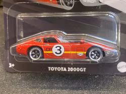 Skala 1/64 Hot Wheels - Vintage Racing Club: Toyota 2000GT #3 Red/yellow