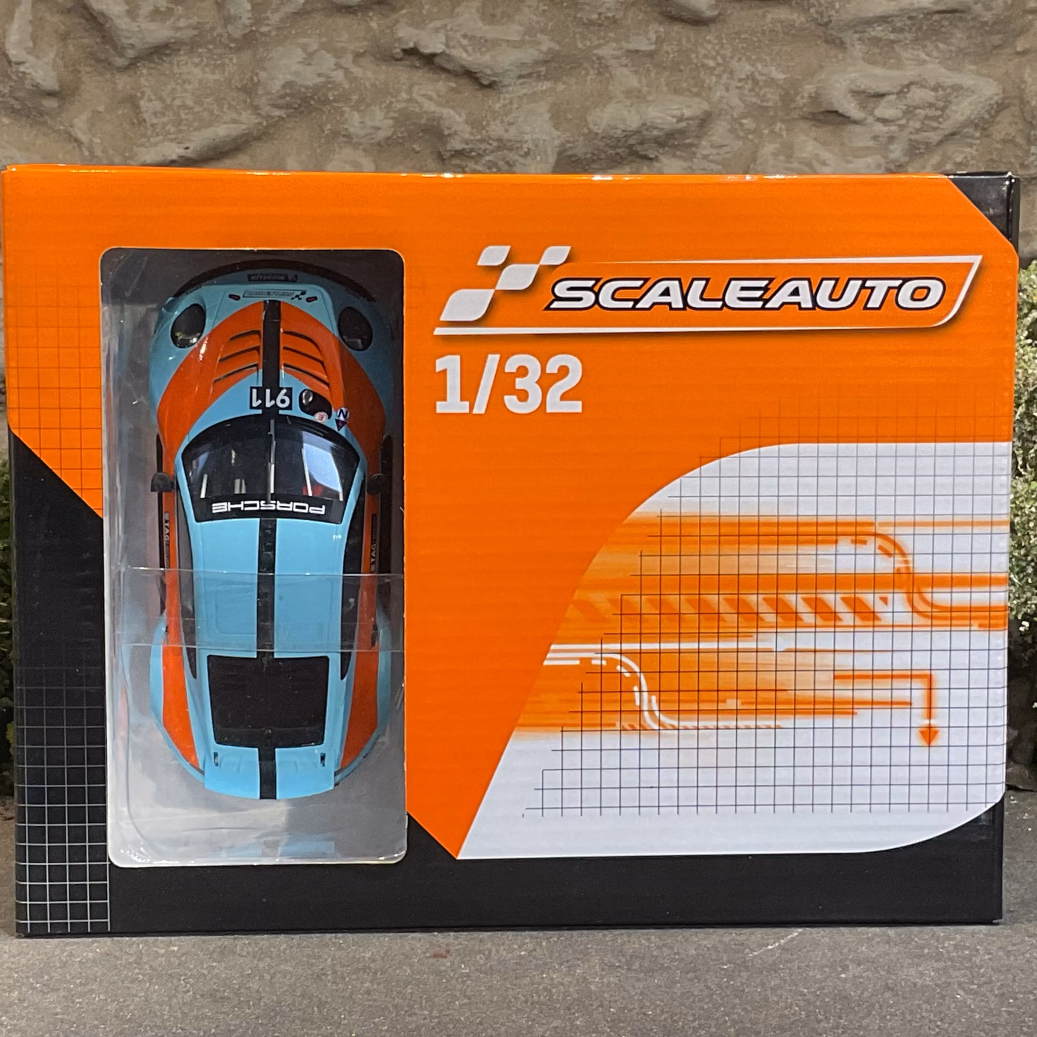 Skala 1/32 Scaleauto Building Kit, Analogue Slot Car: Porsche 991.2 GT3 Cup racing (SC-6243d)