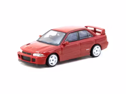 Skala 1/64 Mitsubishi Lancer GSR Evolution II Red with Tarmac Cards fr Tarmac Works