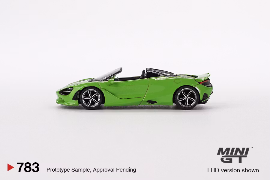 Skala 1/64 - McLaren 750S Spider Mantis Green fr MINI GT (783)