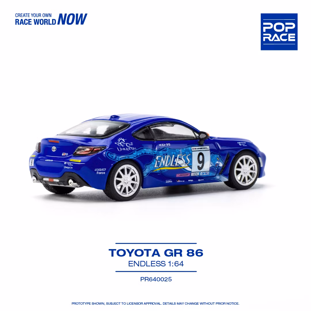 Skala 1/64 Toyota GR86 (PR64-25) fr Pop Race