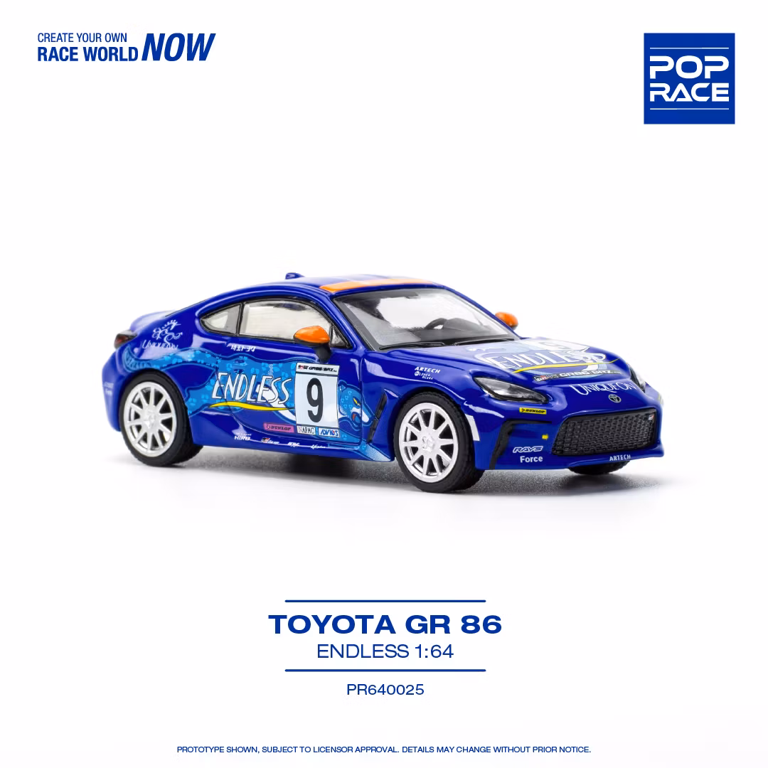 Skala 1/64 Toyota GR86 (PR64-25) fr Pop Race