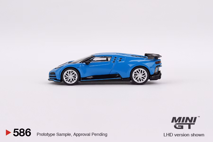 Skala 1/64 - Bugatti Centodieci, Blu Bugatti fr MINI GT (GT586)